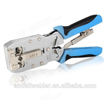 Network Cat6 RJ45 cable lug Crimping Tool network cable crimp tool for Flat and Round cable